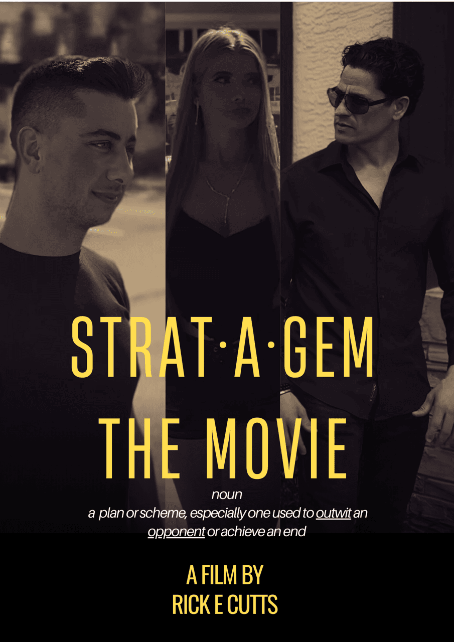 Strat-a-Gem The Movie poster artwork for the Fain Entertain LLC film section