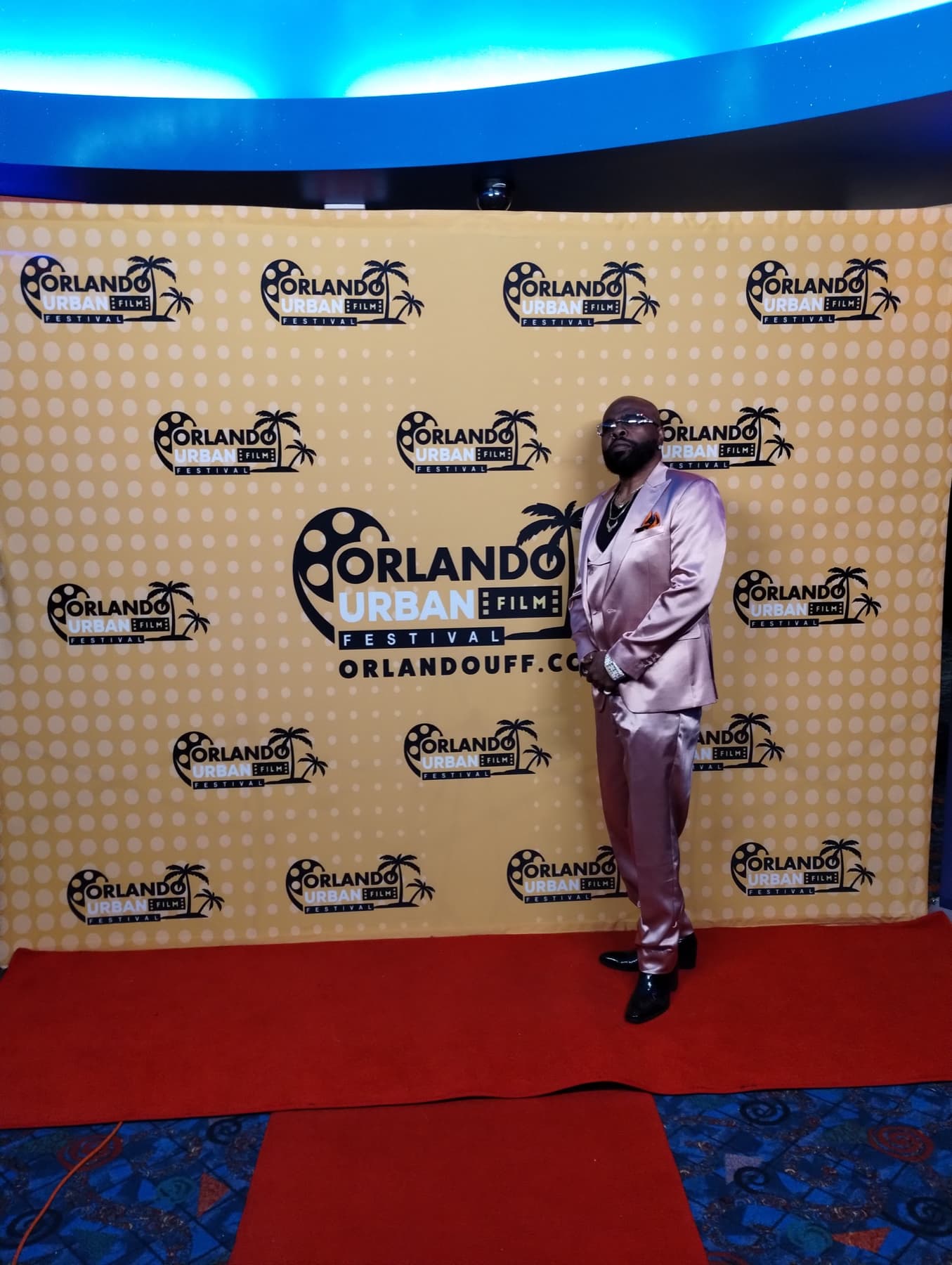 Dr. Fain on the red carpet at the Orlando Urban Film Festival
